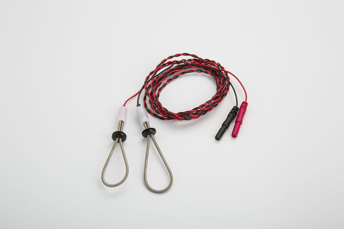 REP -1.5R Resusable EMG 감각 손가락 반복 전극 연선 공백 빨강